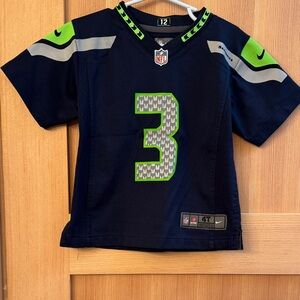 Nike Kids Navy and Neon Green Jersey
